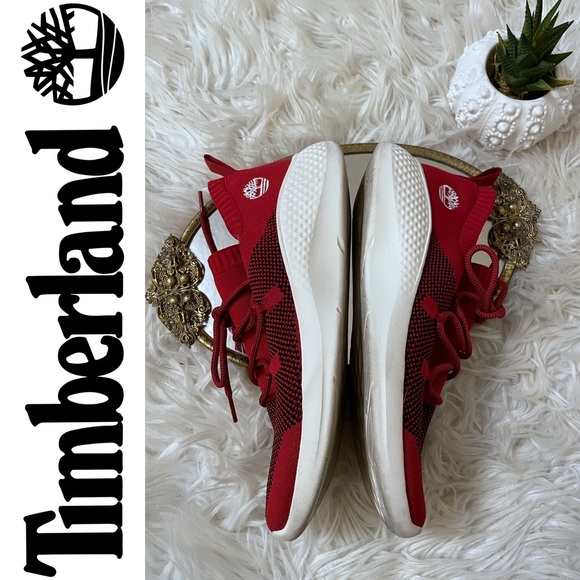 Timberland A1Z73 FLYROAM MEDIUM RED Men's Trainers, Sz 8 EUR 41.5 - Picture 9 of 16